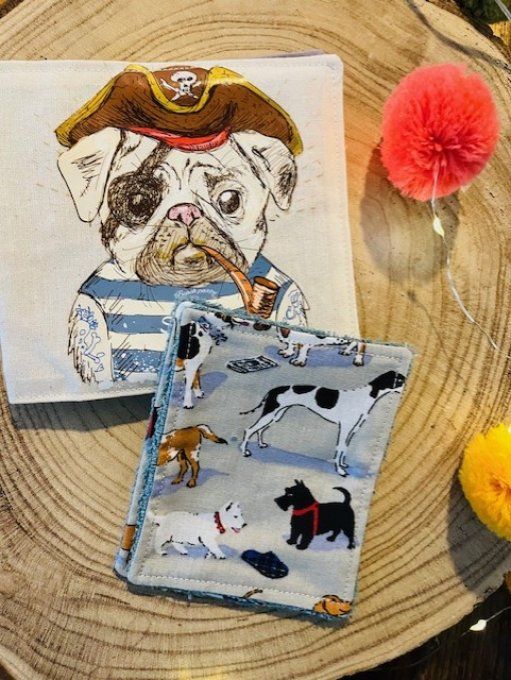 Pochette 4 lingettes chien 